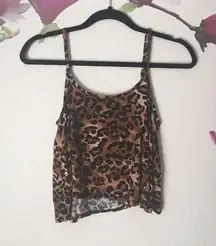 Heart & Hips  Cheetah Print Crop Top