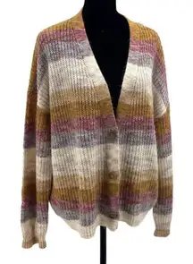 John‎ Paul Richard Womens Button-Front Rib-Knit V-Neck Cardigan Sweater Large