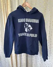 Jerzees Kamehameha Schools Hawaii Track & Field Pullover Sweatshirt Hoodie S