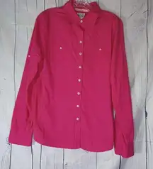 Converse One Star Bright Pink Button-Up Shirt