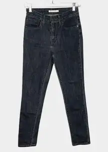 Levis Jeans Womens 4 27" Solid Gray 721 High Rise Skinny Basic Casual Minimalist