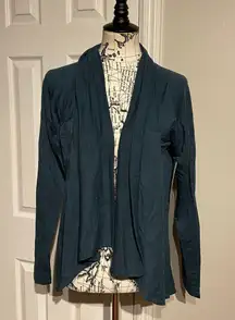 Athleta New Cardigan sweater cascade crisscross front shrugs poncho cover bolero casual sport active yoga