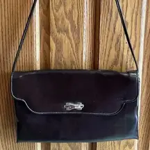 Vintage Purse With Mirror Clutch~Gold hardware~70’s Retro~Rome On Snap