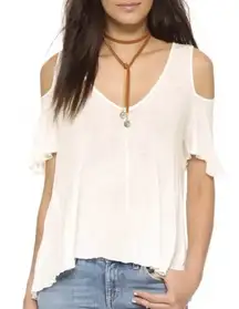 Free People We The Free Bittersweet Cold Shoulder Top