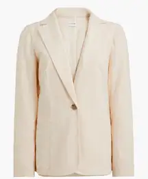 J. CREW | Relaxed Oversized Linen Blend Blazer Beige Ivory Cream Oat | Size 20