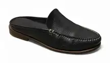Vintage Cole Hann Black Leather Slip On Penny Loafer Mules