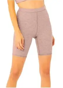 Alo Yoga High Waisted Mauve Alosoft Flow Bike Shorts Womens Small