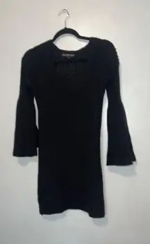 Derek Heart Black Flared Arm Dress