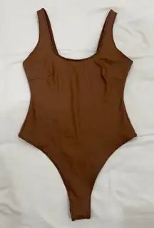 Faux Leather Bodysuit