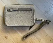 Alexander Wang Fumo Pebbled Lambskin Wristlet, Oyster, NWOT