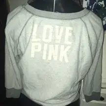 Victoria’s Secret Love Pink terry cloth sweatshirt