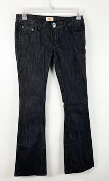 ANTIK DENIM Classic Black Western Style Stitching Skinny Jeans, Size 29