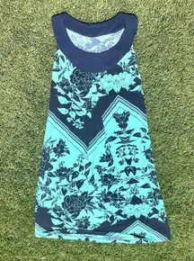 EnFocus Studio Summer Dress w/Beautiful Navy & Teal Floral Pattern🪻, Size 6