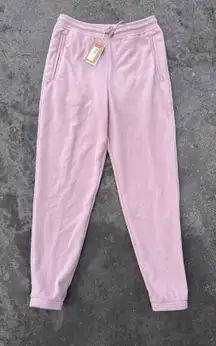 Micro D Fleece Joggers Pants Stingray Mauve Womens XS NWT