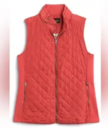 Quilted Vest - 41 Hawthorn - orange red