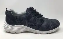 Align Velocity Black Swirl Leather Nurse Healthcare nonslip sneakers shoes 9.5 W