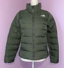 The North Face Women S Flare II 550-Down Insulated Puffer Jacket Olive Green
