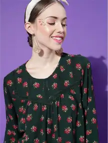 LOFT Pink Smocked Blouse with Peter Pan Collar