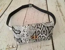 Snake Print Belt Bag