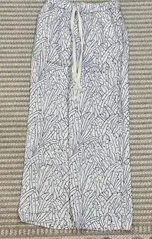 STAUD Alize Pant in White and Blue