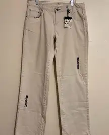 Steve Madden Cream Straight Leg Jeans