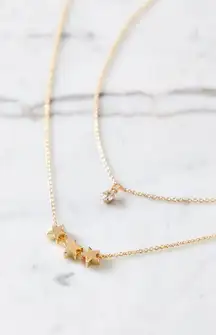 3 Star Gold Necklace