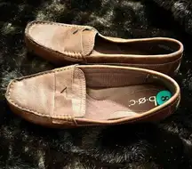 BOC Born O Concept Women's Size 8 Brown Leather Comfort Driver Penny Loafers