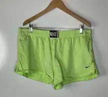 Nike Retro Neon Green Shorts Size Large