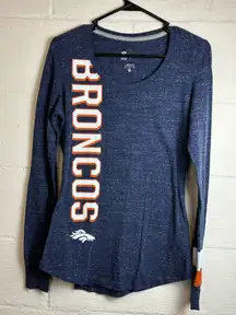 Nike NFL Team Apparel Denver Broncos Long Sleeve Lightweight Casual Tee Medium
