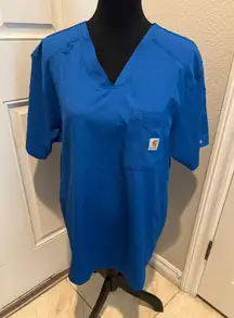 Carhartt Royal Blue FORCE scrub top
Size medium
