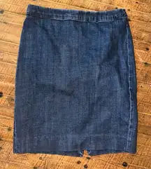 J Crew the Pencil denim business casual office vixen 4 skirt