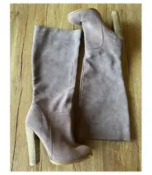 Colin Stuart Blush Suede Knee High Boots Size 7.5