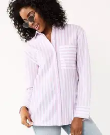 SO® Oversized Button-Up Shirt