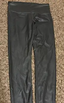 Athleta Elation Shimmer Tight In Powervita Size Small Dark Grey Sparkly Pull On