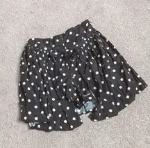 Vintage Polka Dot Wrap Skort