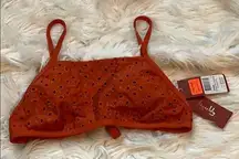 Tigerlily eyelet bikini top