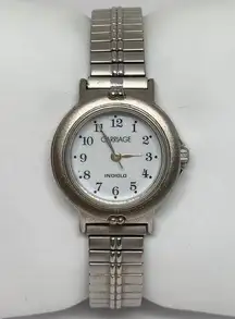 Carriage by timex indiglo women’s quartz analog watch silver tone 25mm case runn