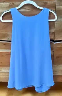 EUC Ann Taylor LOFT Periwinkle Blue Sleeveless Top, Size Medium