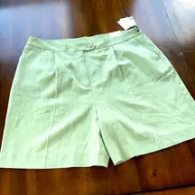 Anne Klein jade green shorts sz.16 NWT