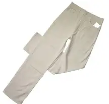 NWT Mother High Waisted Tunnel Vision Sneak in Chalk It Up Stretch Jeans 32 x 32