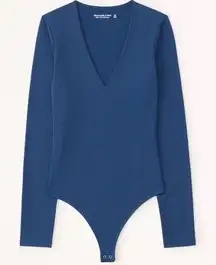 Abercrombie & Fitch Soft A&F Long Sleeve V Neck Bodysuit XXL