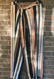 SHEIN Black and White Wide Leg Pants