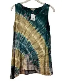 NWT Yak & Yeti Tye-dye Teal Tank Top Small