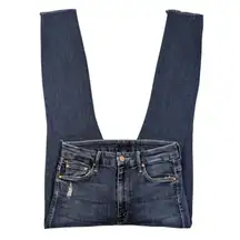 Mother High Waisted Looker Ankle Fray GUC $228 Size 27    J1544