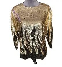 Vintage American Apparel Sequin‎ Blouse Size S NWT