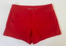 Athleta High Waist Red Women's Shorts