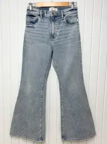 Abercrombie & Fitch The Flare Ultra High Rise Light Blue Flare Jeans Size 29/ 8