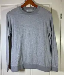 Peter Millar Women XL Gray Sweater Sweatshirt Cotton Silk Cashmere Quiet Luxury