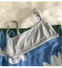 LA HEARTS by PacSun grey sports bralette 