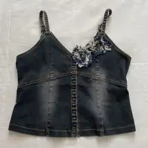 Japanese Brand Stretch Denim Tank Top size Medium